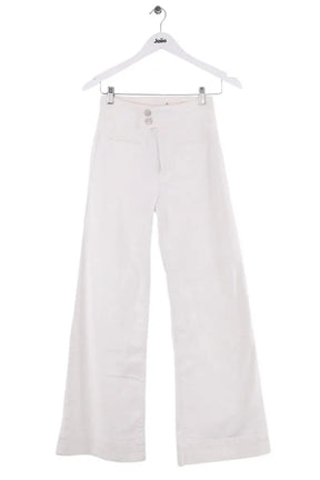 Jean large Frame Blanc en Coton, taille XS - Seconde Main