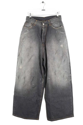 Jean large Ganni Gris en Coton, taille XS - Seconde Main