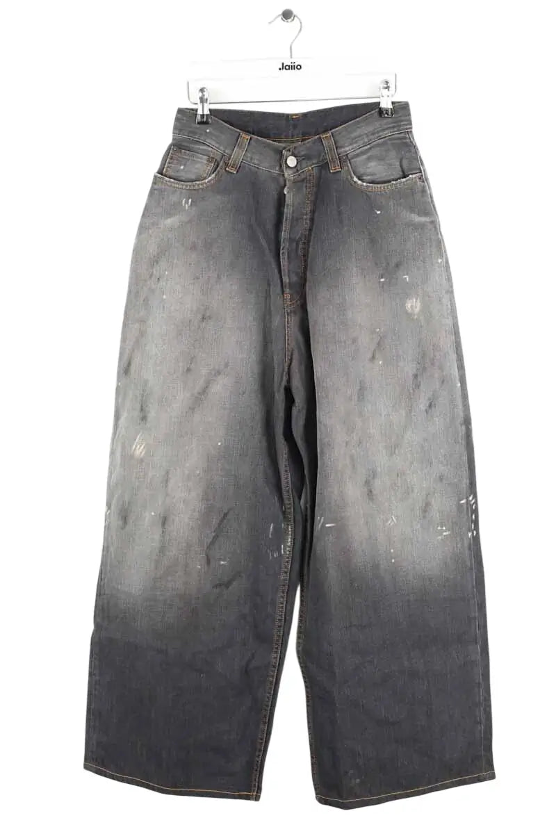 Jean large Ganni Gris en Coton, taille XS - Seconde Main