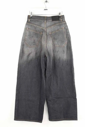 Jean large Ganni Gris en Coton