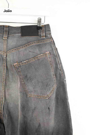Jean large Ganni Gris en Coton