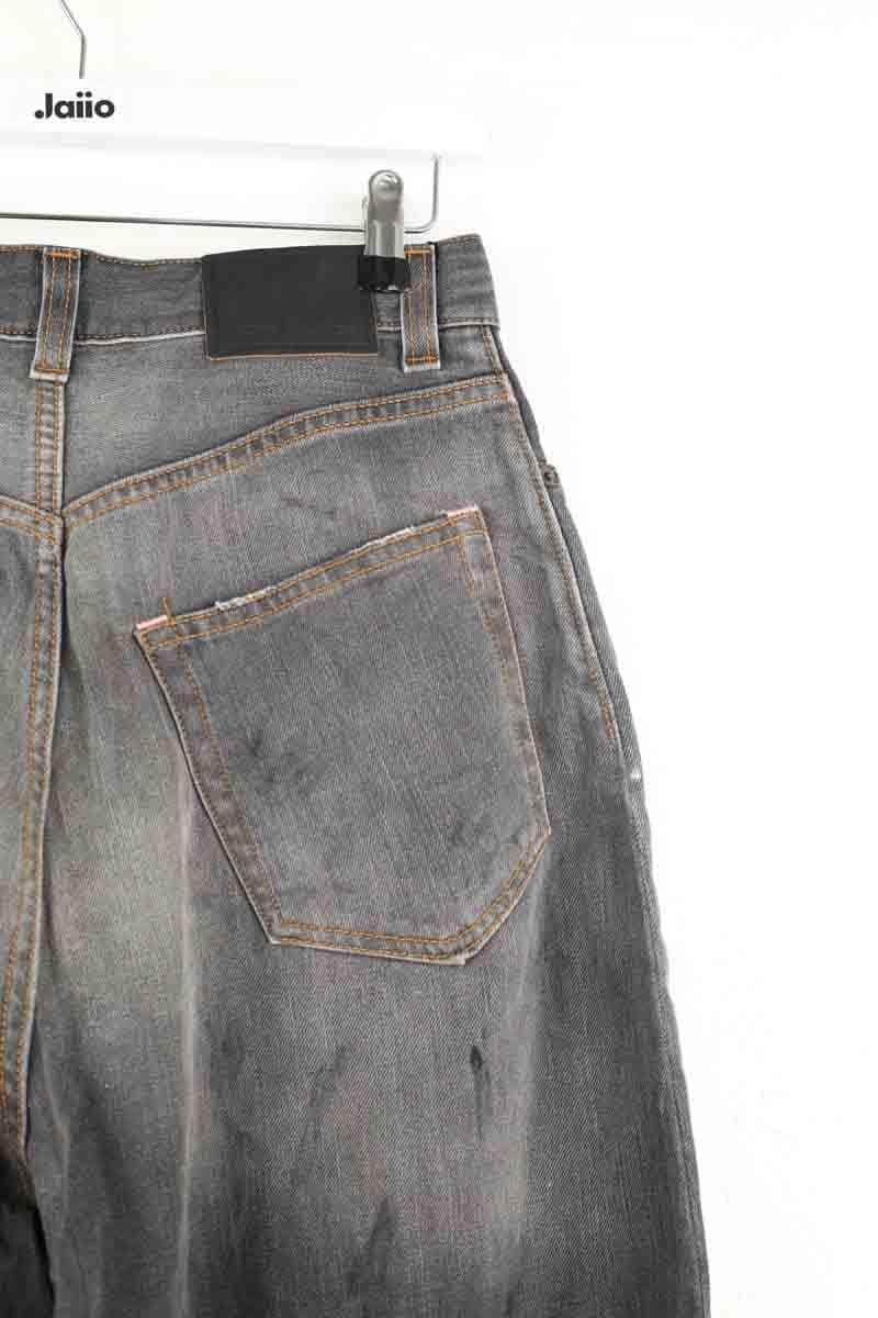 Jean large Ganni Gris en Coton