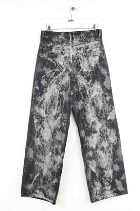 Jean large Ganni Noir en Coton