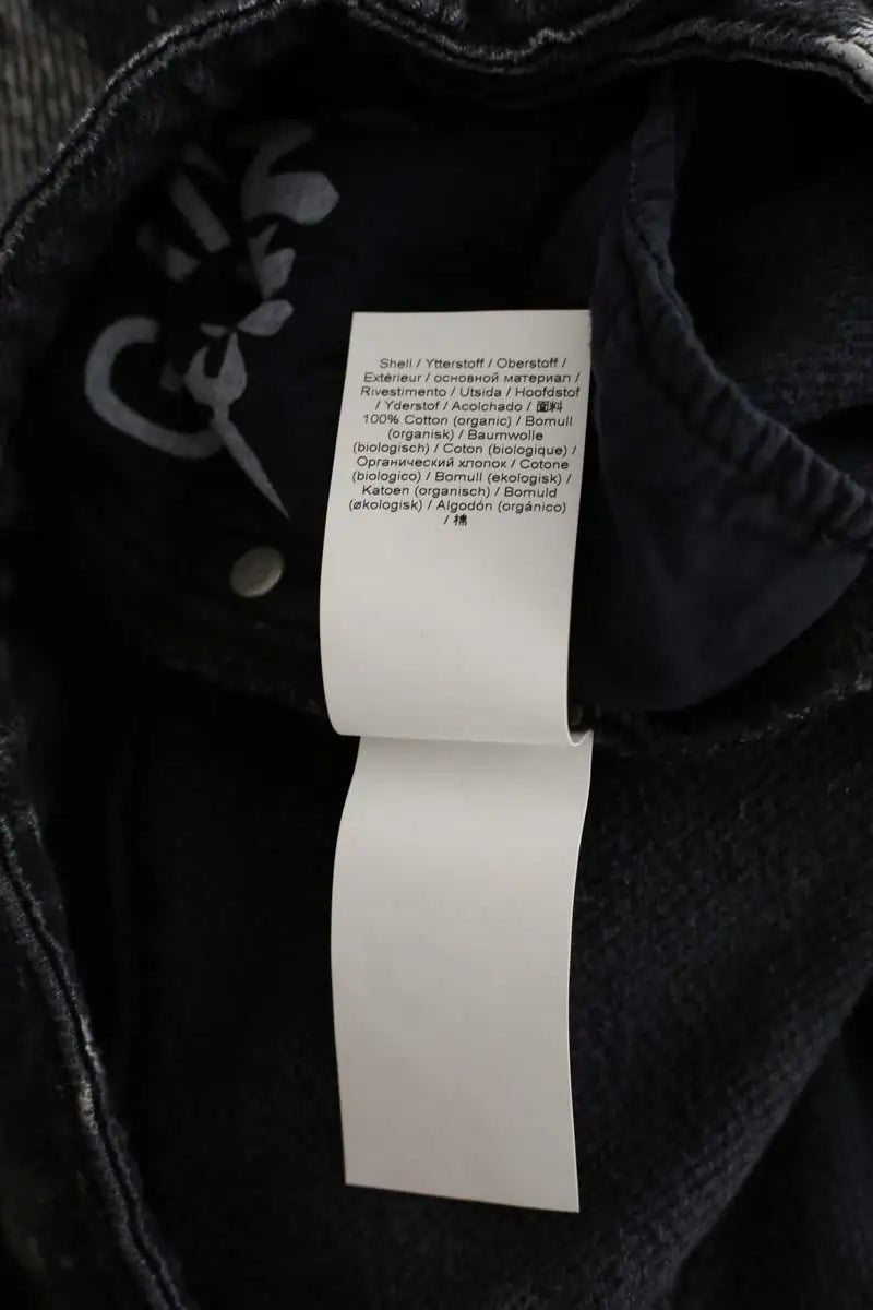 Jean large Ganni Noir en Coton