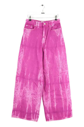 Jean large Ganni Rose en Coton, taille XS - Seconde Main