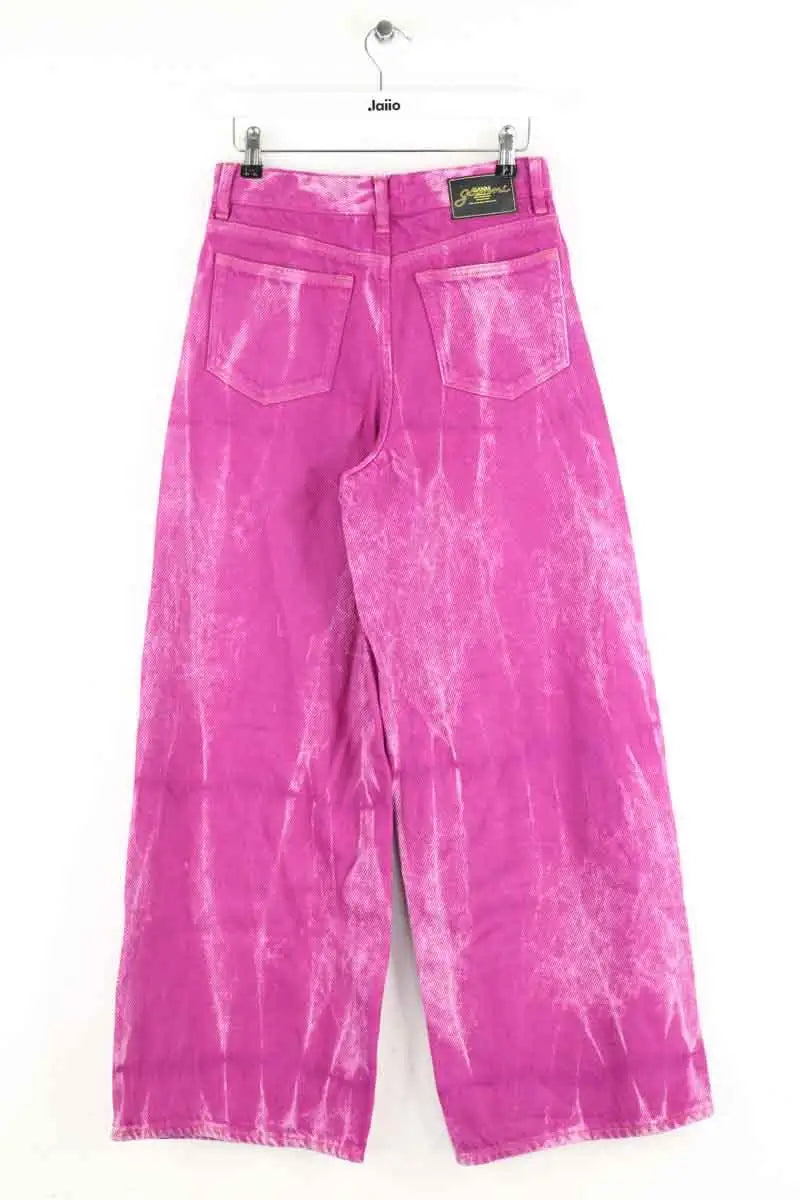 Jean large Ganni Rose en Coton