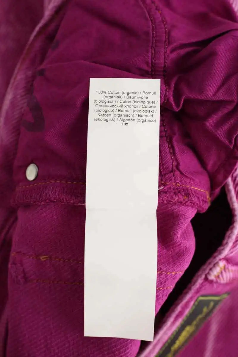 Jean large Ganni Rose en Coton