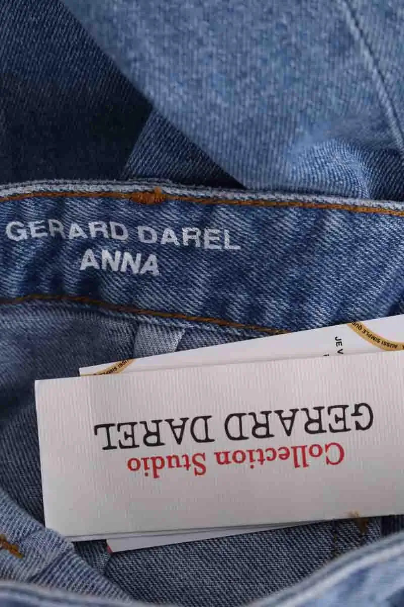 Jean large Gerard Darel Anna Bleu en Coton