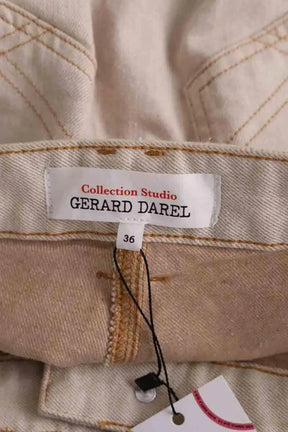 Jean large Gerard Darel Beige en Coton