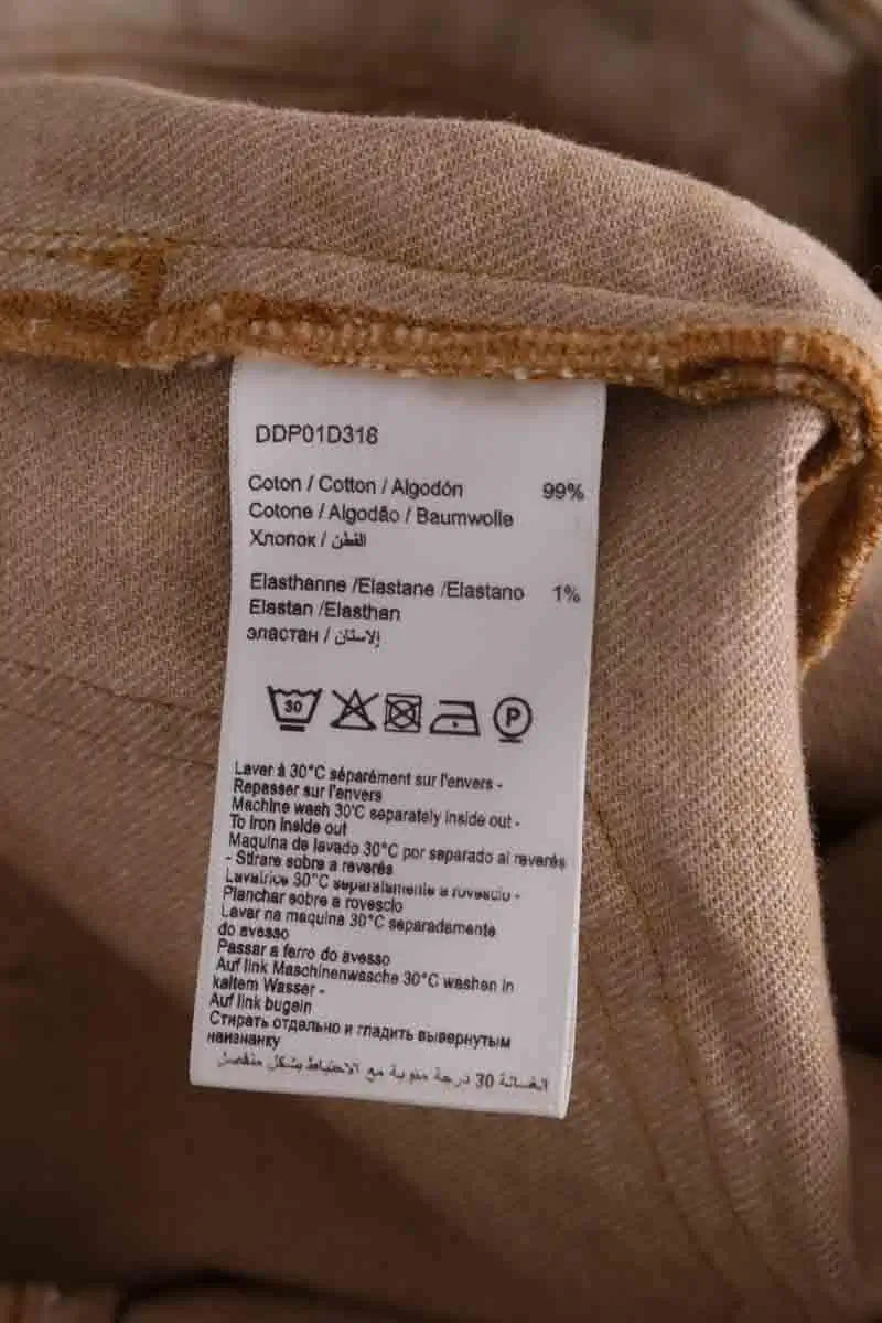 Jean large Gerard Darel Beige en Coton