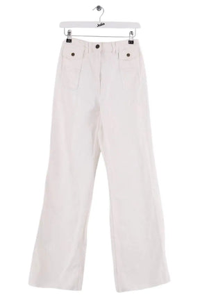 Jean large Gerard Darel Blanc en Coton, taille S - Seconde Main