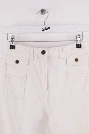 Jean large Gerard Darel Blanc en Coton