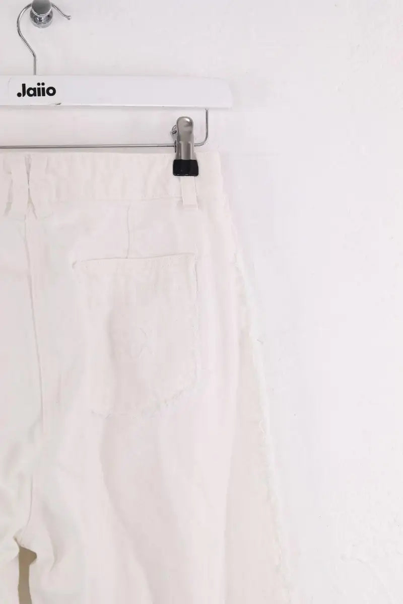 Jean large Gerard Darel Blanc en Coton