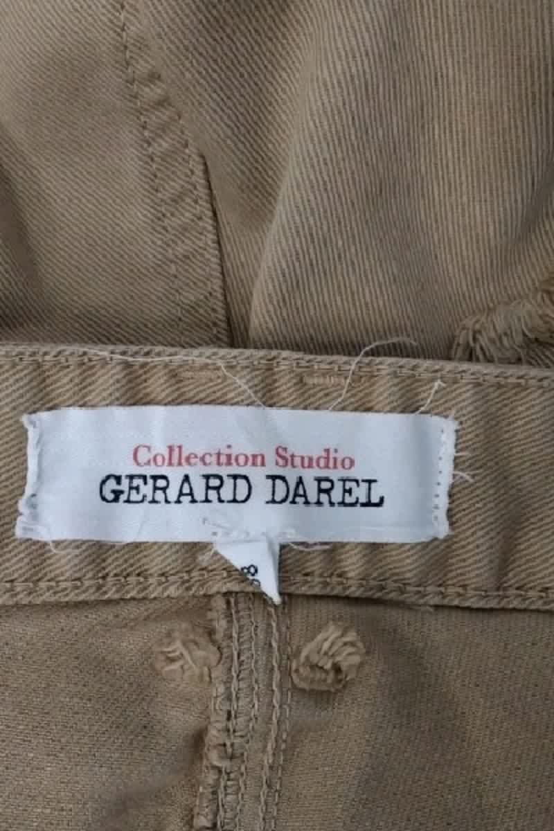 Jean large Gerard Darel Camel en Coton