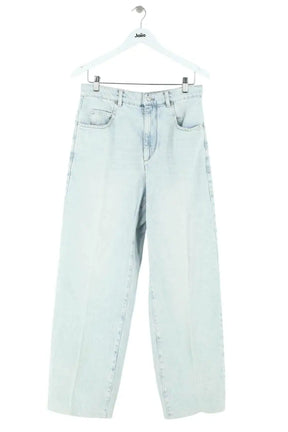 Jean large Isabel Marant Bleu en Coton, taille S - Seconde Main