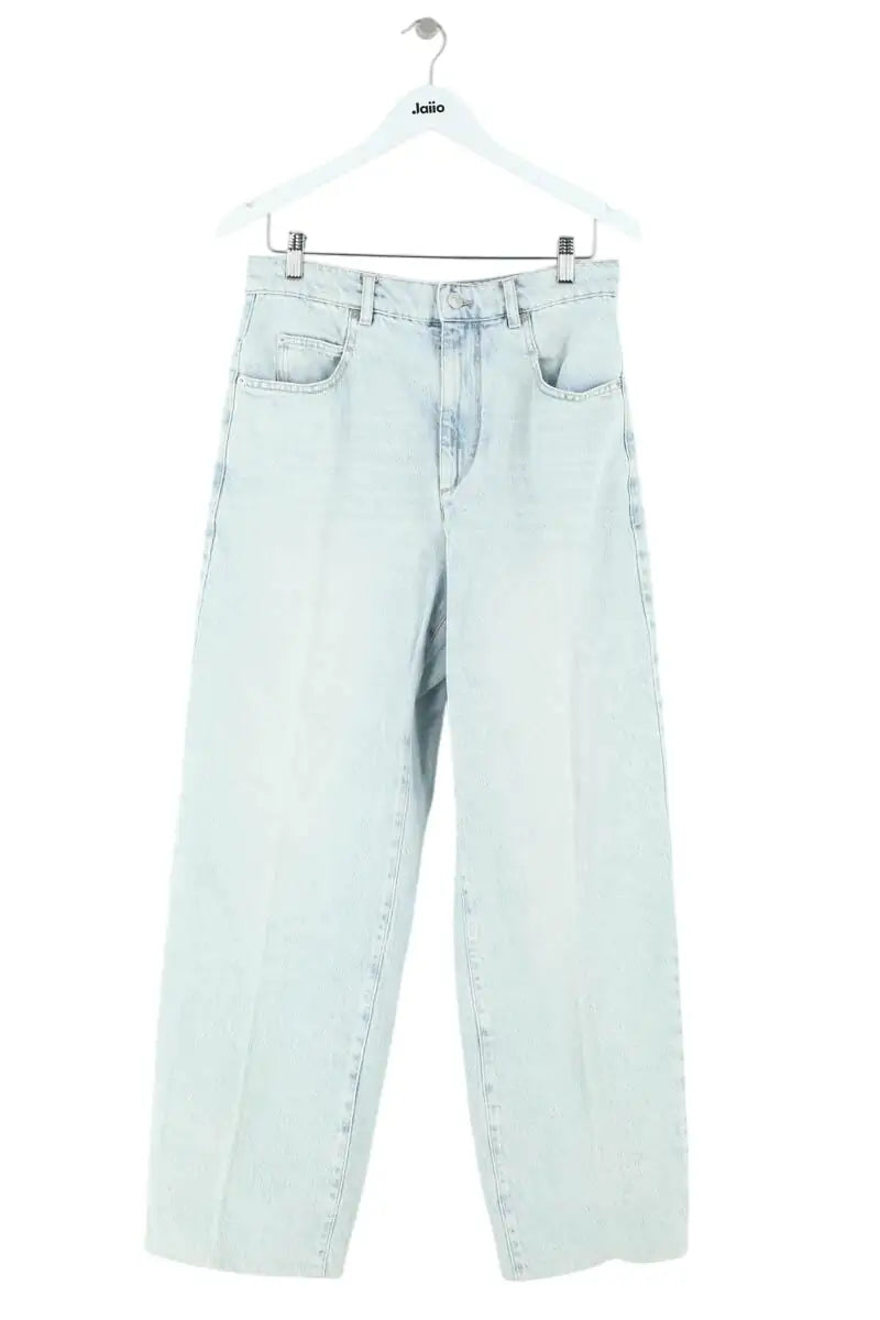 Jean large Isabel Marant Bleu en Coton, taille S - Seconde Main