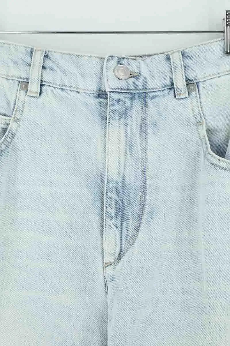 Jean large Isabel Marant Bleu en Coton