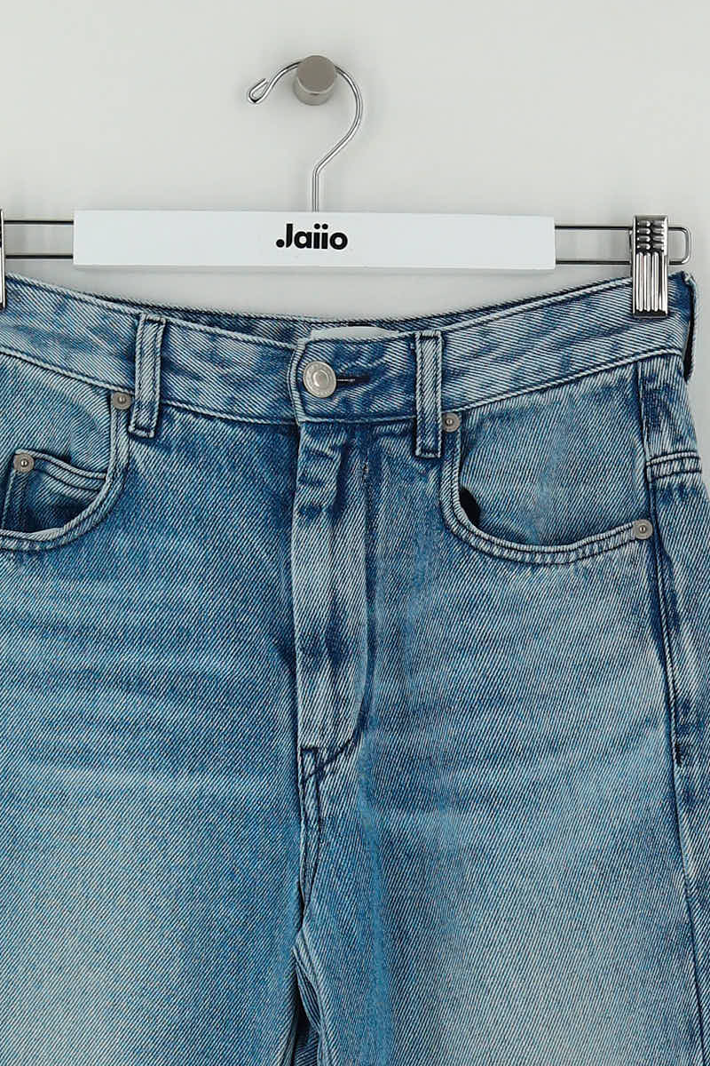 Jean large Isabel Marant Bleu en Coton