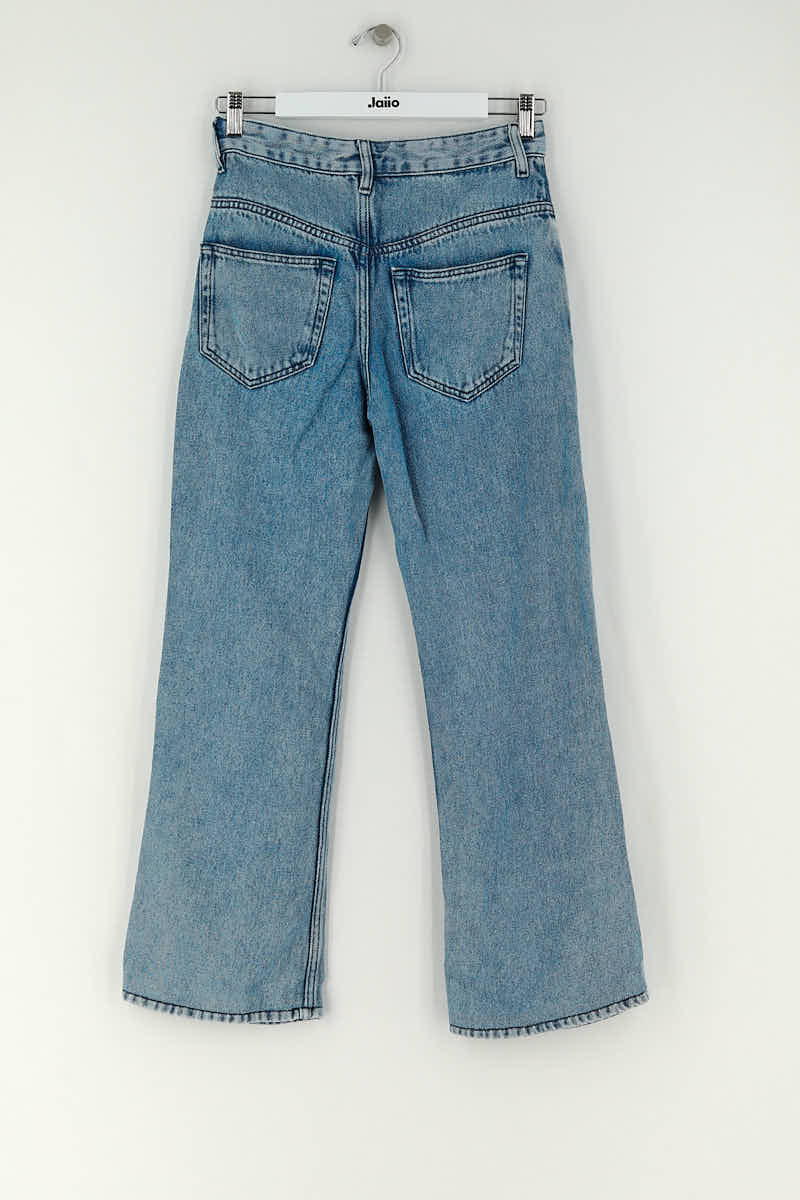 Jean large Isabel Marant Bleu en Coton