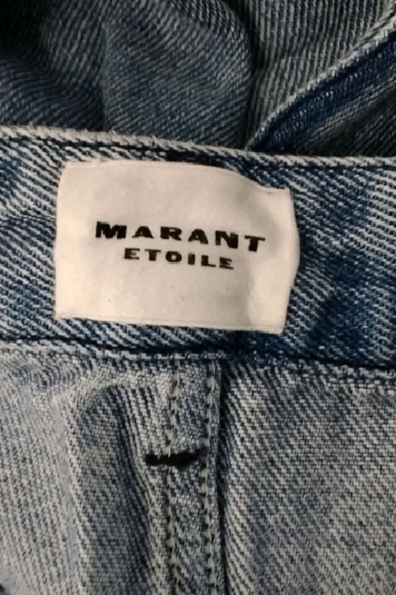 Jean large Isabel Marant Bleu en Coton