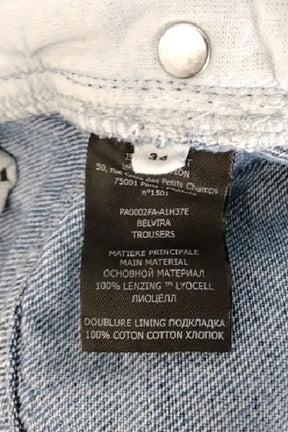 Jean large Isabel Marant Bleu en Coton