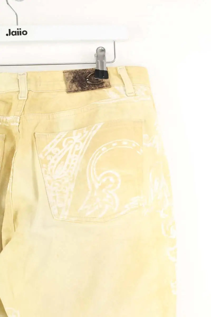 Jean large Just Cavalli Jaune en Coton