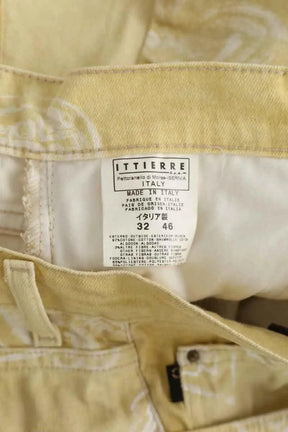 Jean large Just Cavalli Jaune en Coton