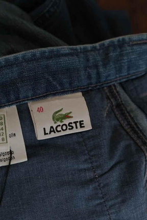 Jean large Lacoste Bleu en Coton