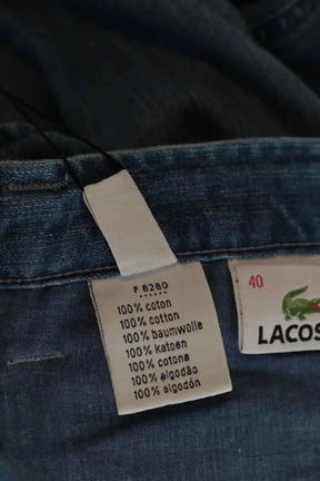 Jean large Lacoste Bleu en Coton