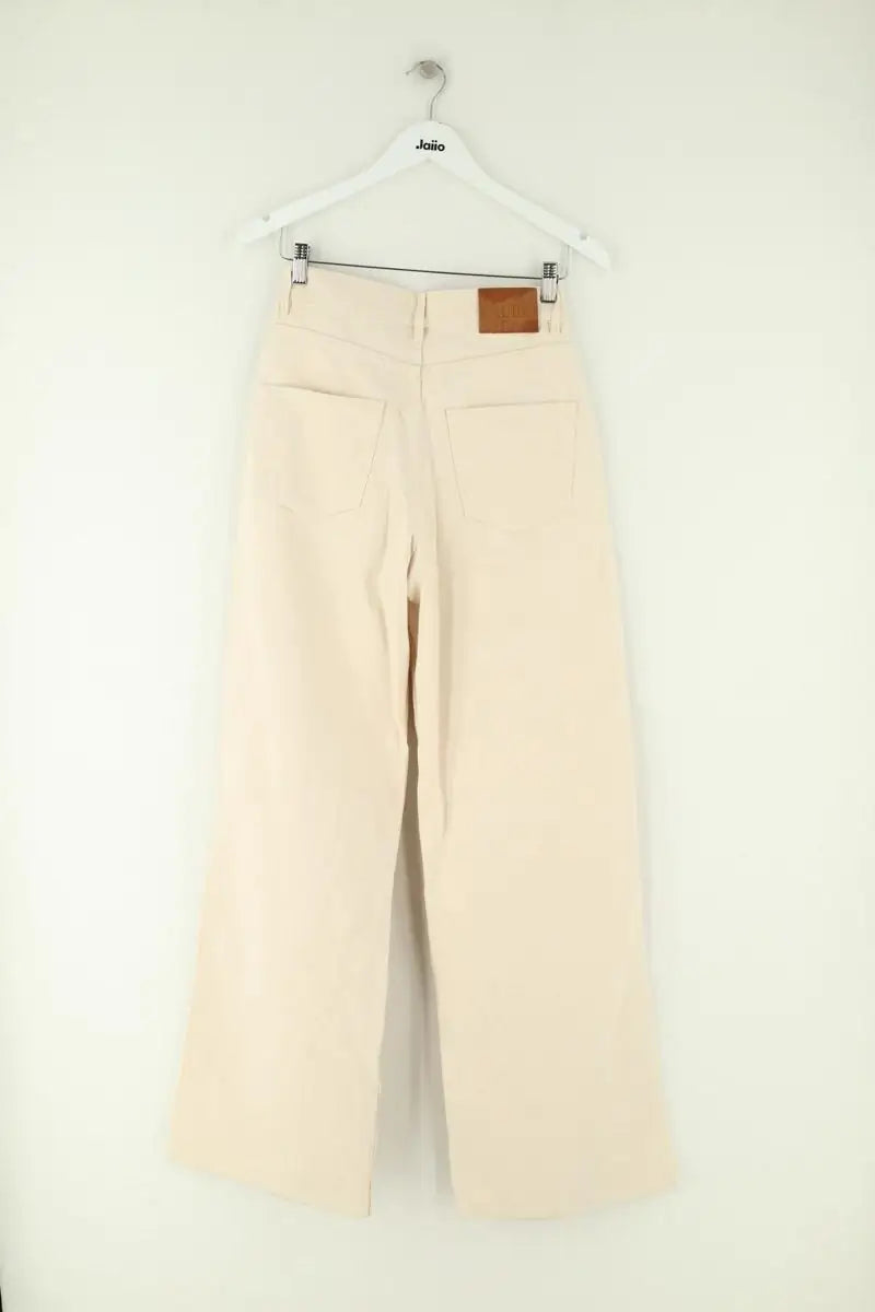Jean large Laurence Bras Beige en Coton