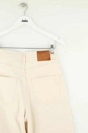 Jean large Laurence Bras Beige en Coton