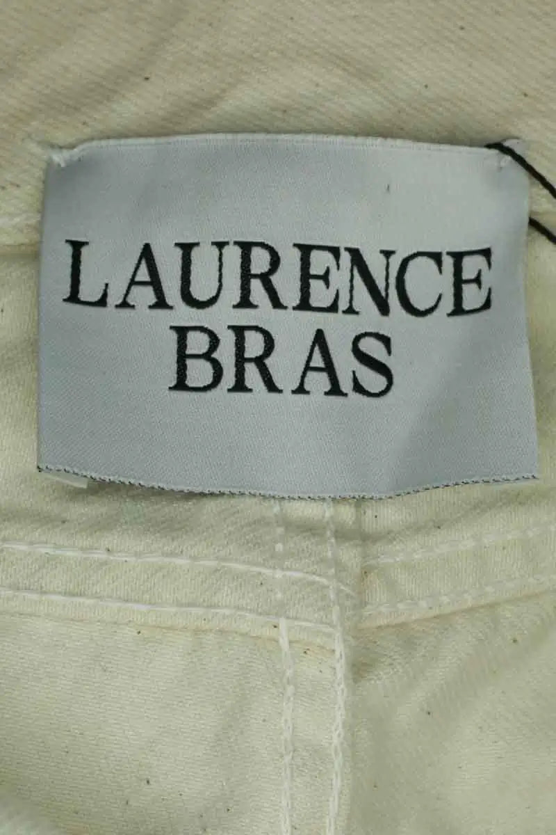 Jean large Laurence Bras Beige en Coton