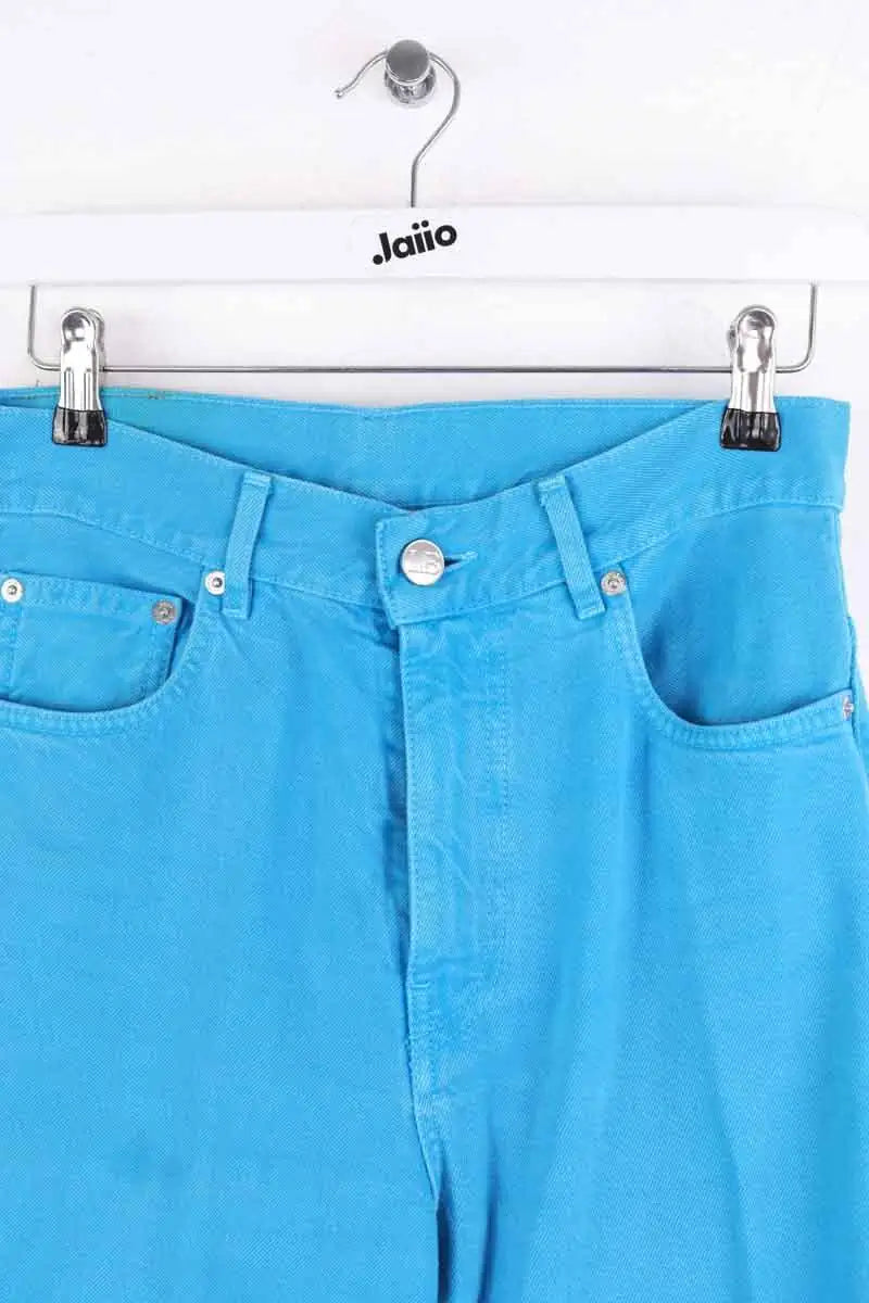Jean large Laurence Bras Bleu en Coton