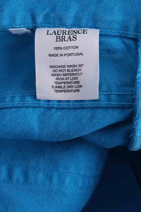 Jean large Laurence Bras Bleu en Coton