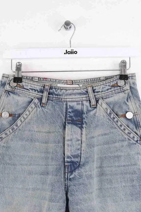 Jean large Laurence Bras Bleu en Coton