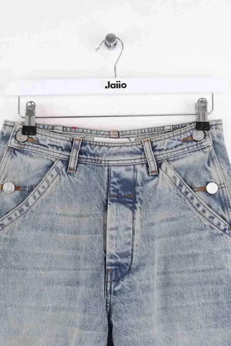 Jean large Laurence Bras Bleu en Coton