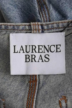 Jean large Laurence Bras Bleu en Coton