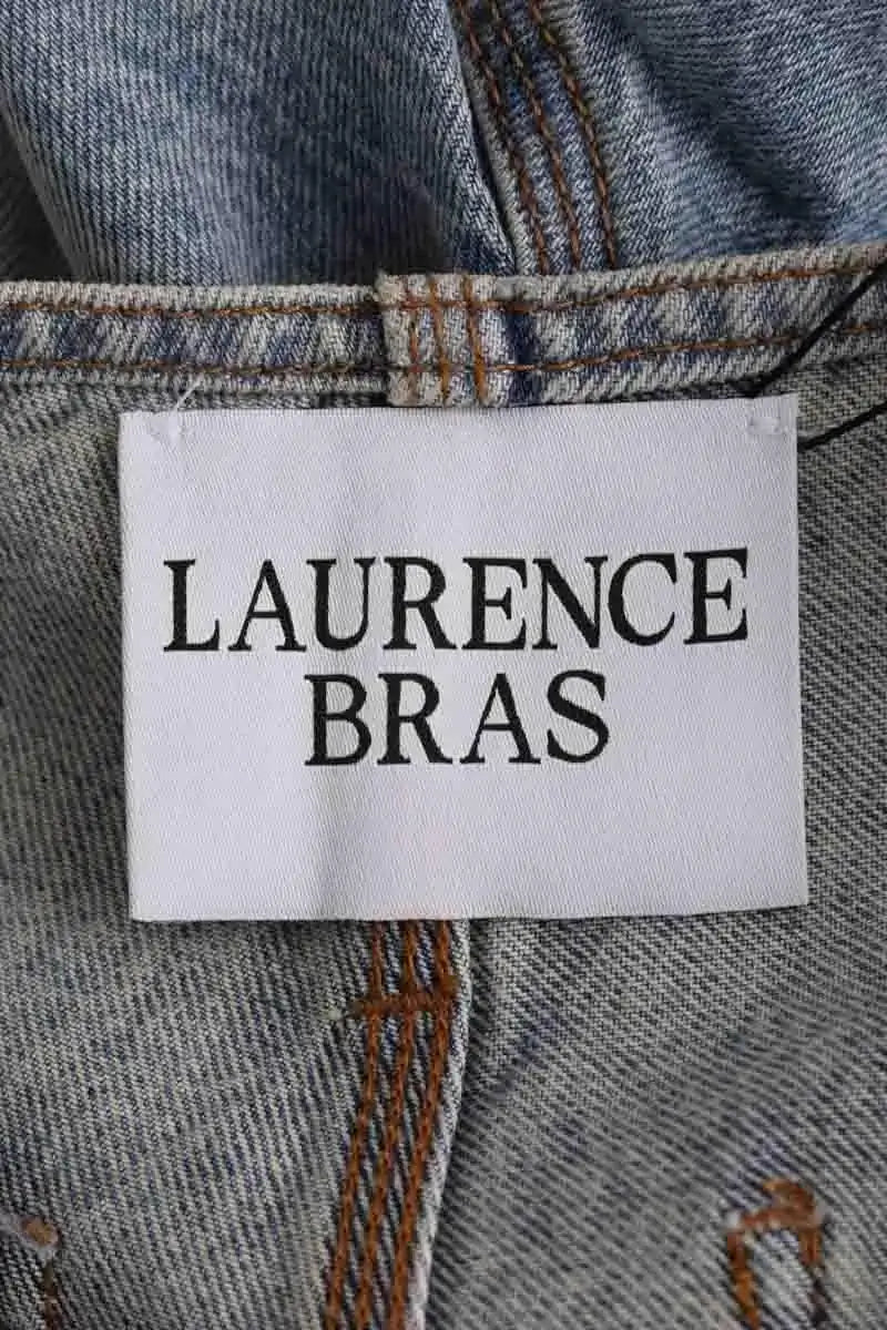 Jean large Laurence Bras Bleu en Coton