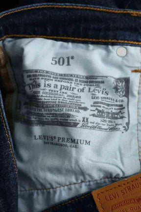Jean large Levi's 501 Bleu en Coton