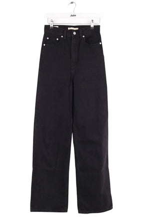 Jean large Levi's High loose Noir en Coton, taille XS - Seconde Main