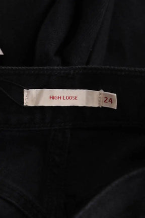 Jean large Levi's High loose Noir en Coton