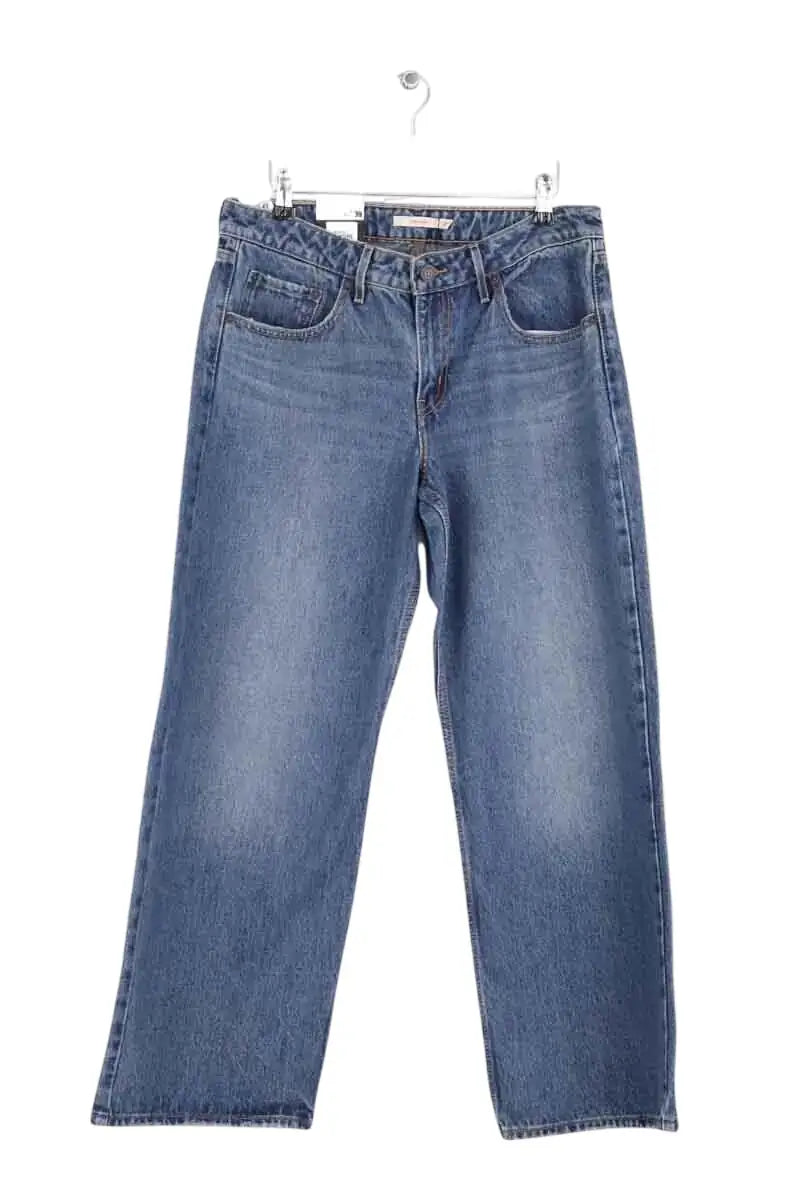 Jean large Levi's Low Loose Bleu en Coton, taille L - Seconde Main