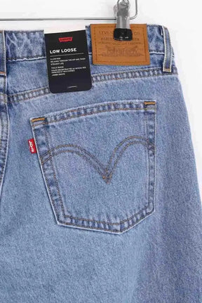 Jean large Levi's Low Loose Bleu en Coton