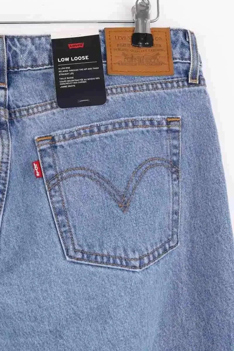 Jean large Levi's Low Loose Bleu en Coton