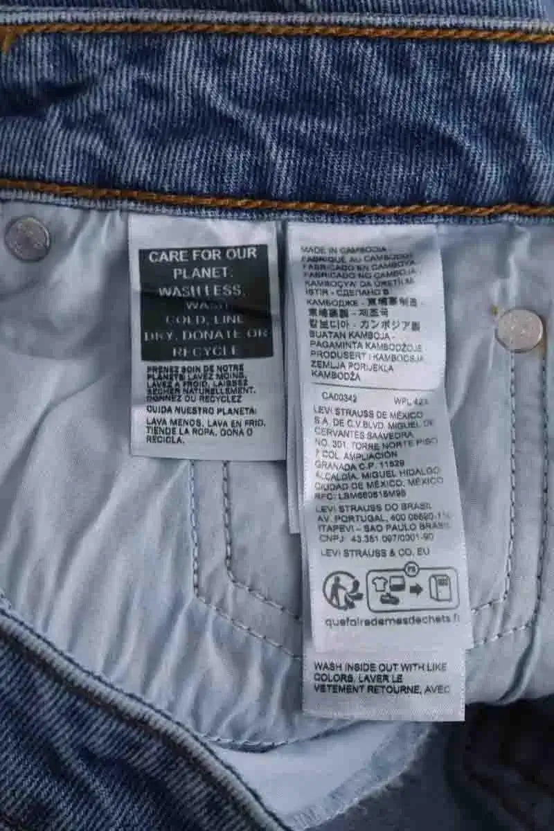 Jean large Levi's Low Loose Bleu en Coton