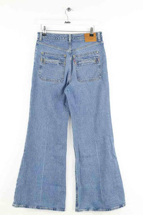 Jean large Levi's Ribcage Bell Bleu en Coton