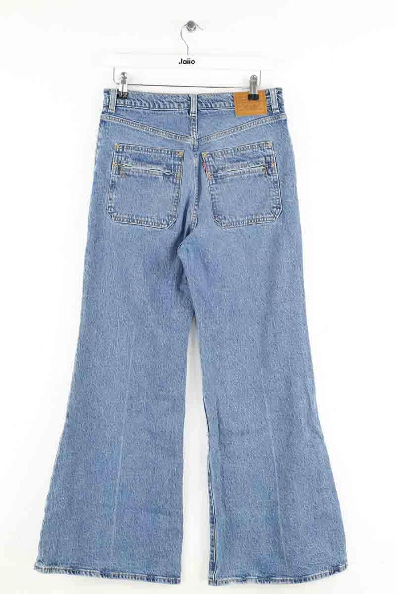 Jean large Levi's Ribcage Bell Bleu en Coton