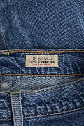 Jean large Levi's Ribcage Bell Bleu en Coton