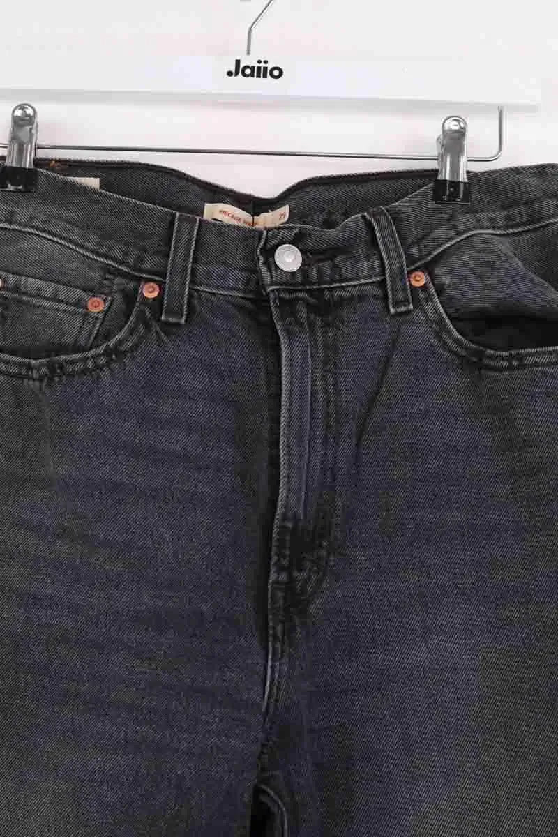 Jean large Levi's Ribcage Wide Leg Gris en Coton
