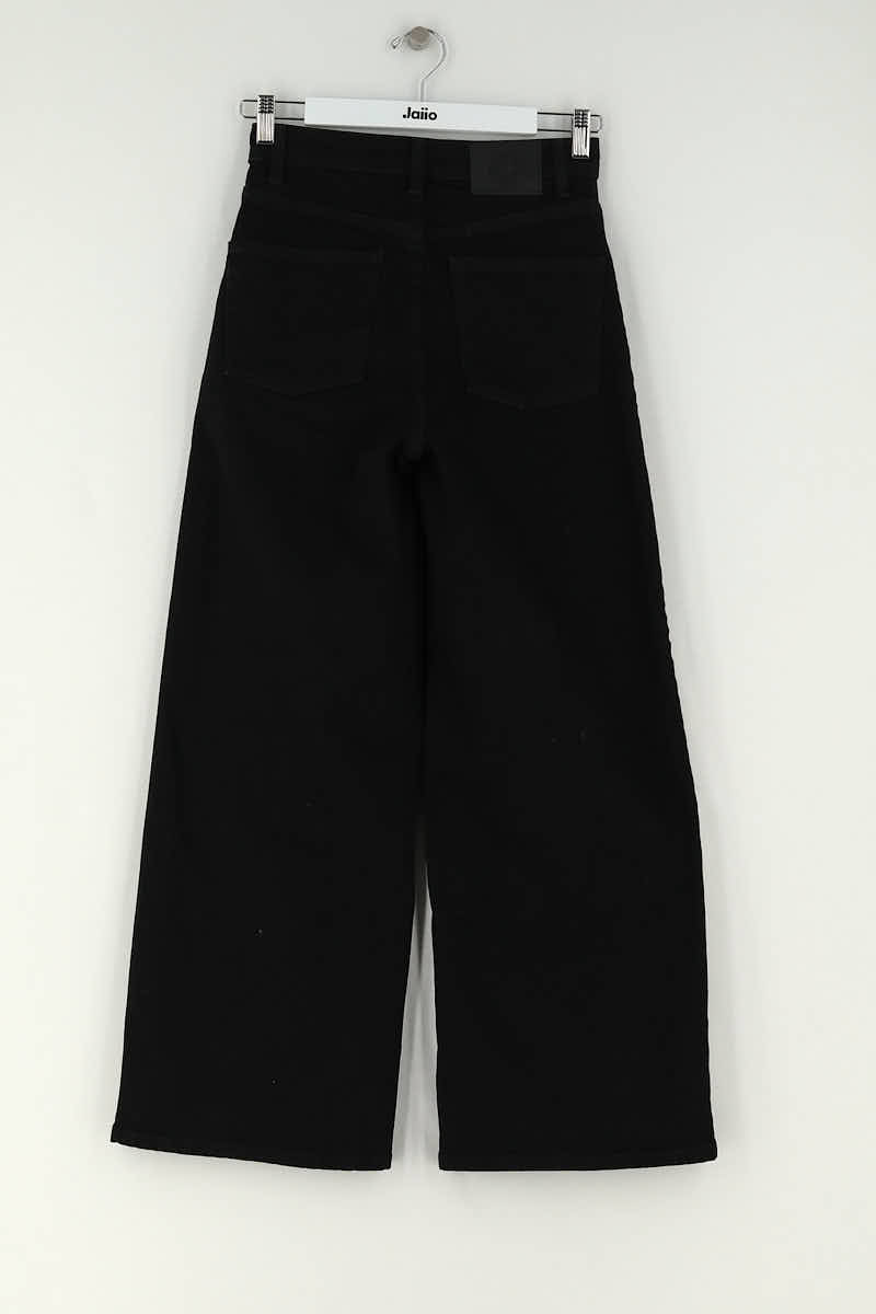 Jean large Maje Noir en Coton
